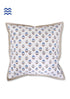 20s Cotton Cushion Cover in Floral Block Print