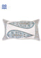 20s Cotton Lumbar Cushion Cover In Graphic Block Print