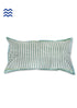 20s Cotton Lumbar Cushion Cover in Floral Block Print