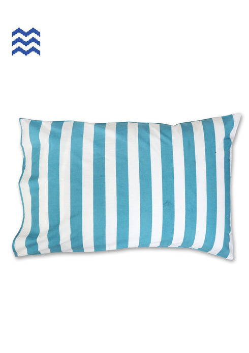 40s Cotton Pillow Cover In Teal Floral Print