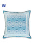 20s Cotton Cushion Cover In Teal Floral Print