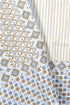 20s Cotton KING SIZE Bed Cover In Geometric Block Print
