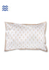 40s Cotton Pillow Cover In Graphic Block Print