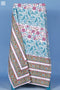 20s Cotton KING SIZE Bed Cover In Assorted Block Print