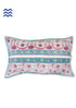 20s Cotton Lumbar Cushion Cover In Assorted Block Print