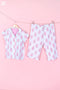 Cambric Cotton Wader Pajama Set In Paisley Block Print
