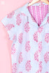 Cambric Cotton Wader Pajama Set In Paisley Block Print