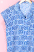 Cambric Cotton Wader Pajama Set In Graphic Block Print