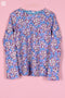 Bizzy Lizzy Bias Pajama Top in Floral Block Print