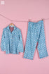 Bizzy Lizzy Long Pajama Set In Floral Block Print