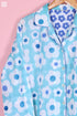Cambric Cotton Long Pajama Set In Floral Block Print