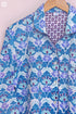 Cambric Cotton Long Pajama Set In Abstract Block Print