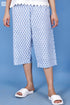 Cambric Cotton Wader Pant In Floral Block Print