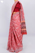 Kota Doria Saree In Floral Block Print