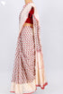 Kota Doria Saree In Floral Block Printwith Chikankari Embroidery