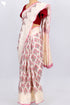 Kota Doria Saree In Floral Block Printwith Chikankari Embroidery