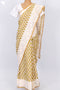 Kota Doria Saree In Block Print with Chikankari Embroidery