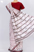 Bengal Cotton Saree In Floral Block Print
