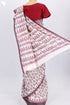 Bengal Cotton Saree In Graphic Block Print