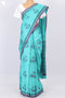 Mangalgiri Cotton Saree In Floral Block Print