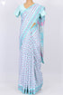 Mulmul Cotton Saree In Floral Block Print