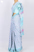 Mulmul Cotton Saree In Floral Block Print