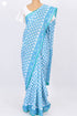 Mulmul Cotton Saree In Floral Block Print