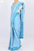 Mulmul Cotton Saree In Floral Block Print