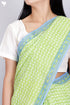 Mulmul Cotton Saree In Block Print