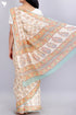 Kota Doria Saree In Floral Block Print