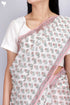 Maheshwari Saree In Floral Block Print