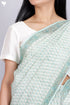 Maheshwari Saree In Floral Block Print