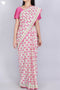 Mulmul Cotton Saree In Block Print