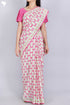 Mulmul Cotton Saree In Block Print