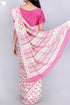 Mulmul Cotton Saree In Block Print