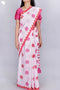 Mulmul Cotton Saree In Block Print