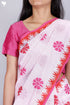 Mulmul Cotton Saree In Block Print