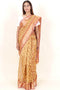 Maheshwari Saree In Floral Block Print