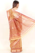 Maheshwari Saree In Floral Block Print