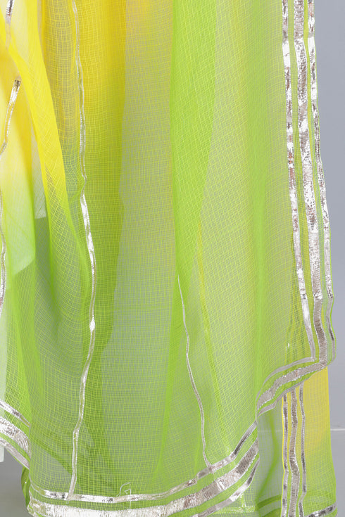 Kota Doria Dupatta With Gota Patti Embroidery