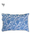 40s Cotton Pillow Cover in Floral Block Print