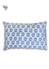 40s Cotton Pillow Cover in Floral Block Print
