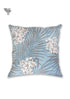 20s Cotton Cushion Cover In Blue And Grey Foliage Print