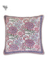20s Cotton Cushion Cover in Floral Block Print with Piping
