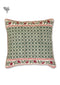 20s Cotton Cushion Cover in Floral Block Print