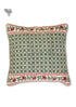 20s Cotton Cushion Cover in Floral Block Print