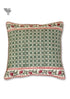 20s Cotton Cushion Cover in Floral Block Print