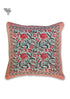 20s Cotton Cushion Cover in Floral Block Print