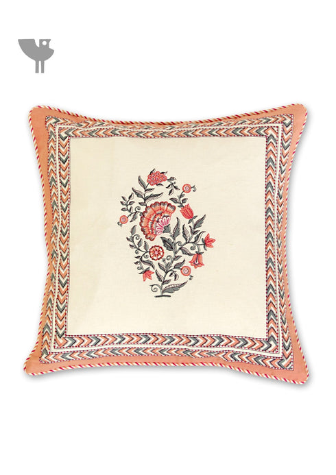 20s Cotton Cushion Cover In Floral Print