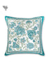 20s Cotton Cushion Cover In Emerald Green Floral Print